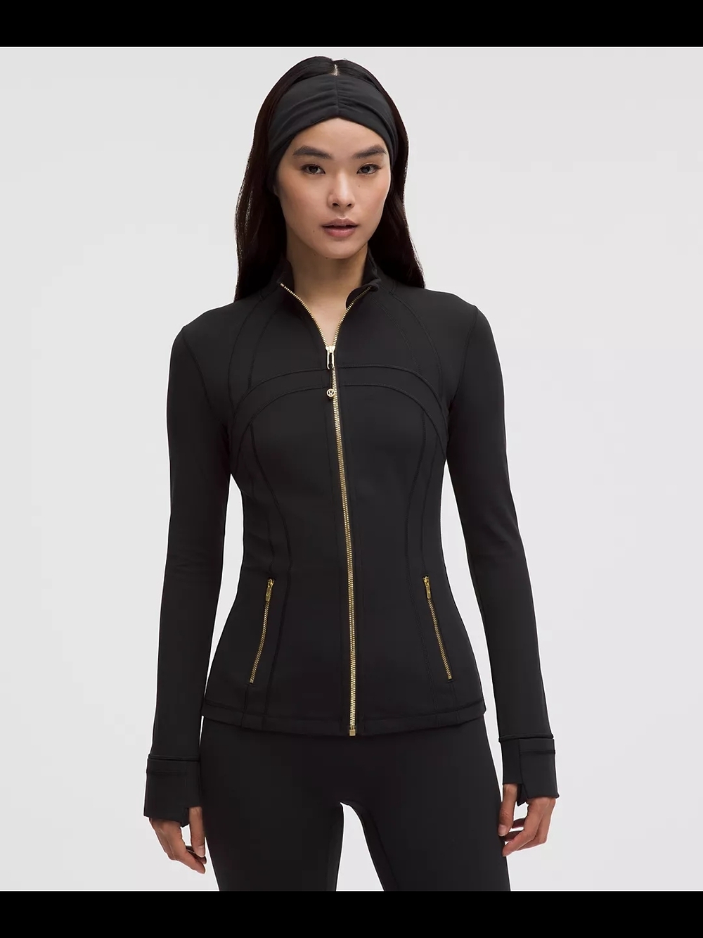 Lululemon NWT Black And Gold Define Nulu Jacket Size 4